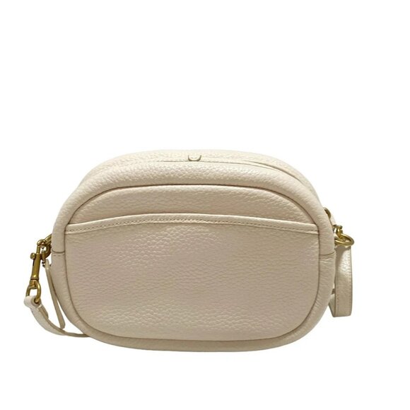 Auth COACH Camera Bag C5809 Cream Leather - Shoulder Bag - Picture 3 of 8